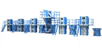 Blue Print Line Newspaper / Coldset 20 Page newspaper printing machine