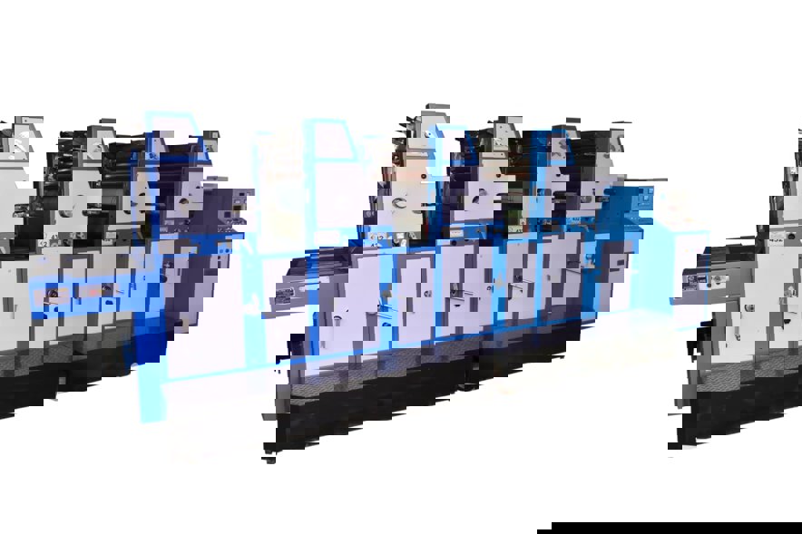 Blue Print Line Sheet Fed / Offset Four Color Printing Machine