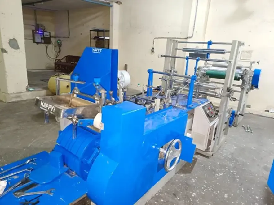 Happy Mechanical Works Paper Bag Making Food Bag Making Machine