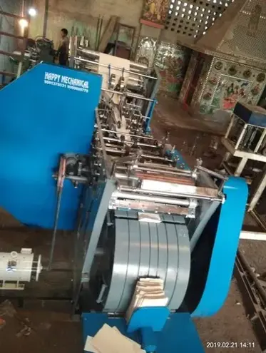 Happy Mechanical Works Paper Bag Making Semi Automatic Paper Bag Making Machine
