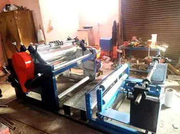 Happy Mechanical Works Slitting Rewinding  Non Woven Slitting Rewinding Machine