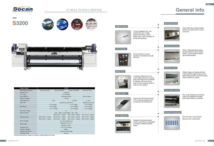 Vee Kay Enterprise UV Flatbed Printer DOCAN S 3200