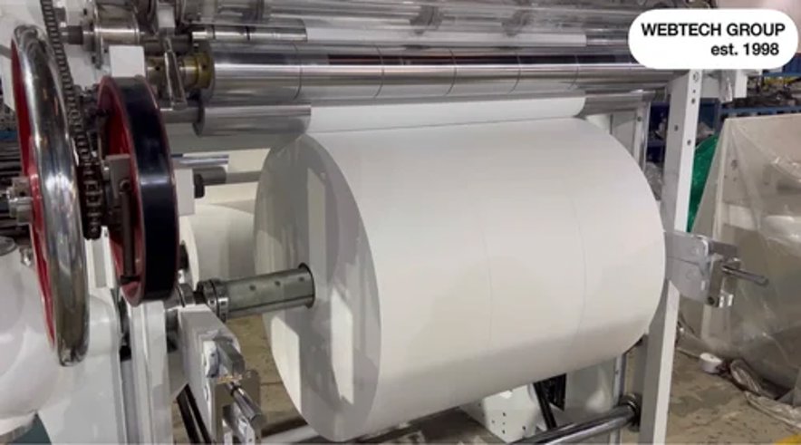 Webtech Rewinder Simplex Paper Rewinding Machine 1000 Mm