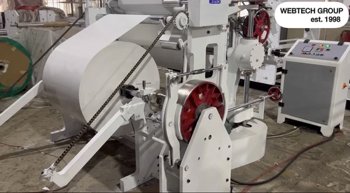 Webtech Rewinder Simplex Paper Rewinding Machine 1000 Mm