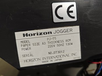 Book production -small volume Horizon Jogger PJ-75