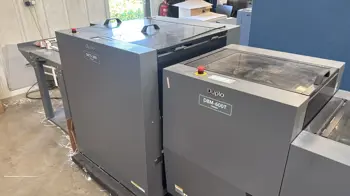 Duplo DBM 600 Booklet Maker System with 2 x 10 Bin Towers Finishing & Postpress, 2022, England, United Kingdom