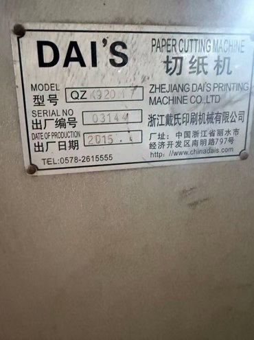 Die cutting DAI`S QZK920