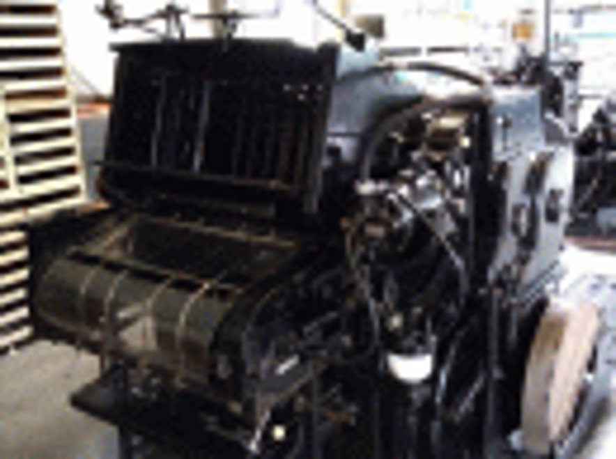 Die cutting Heidelberg KSBA