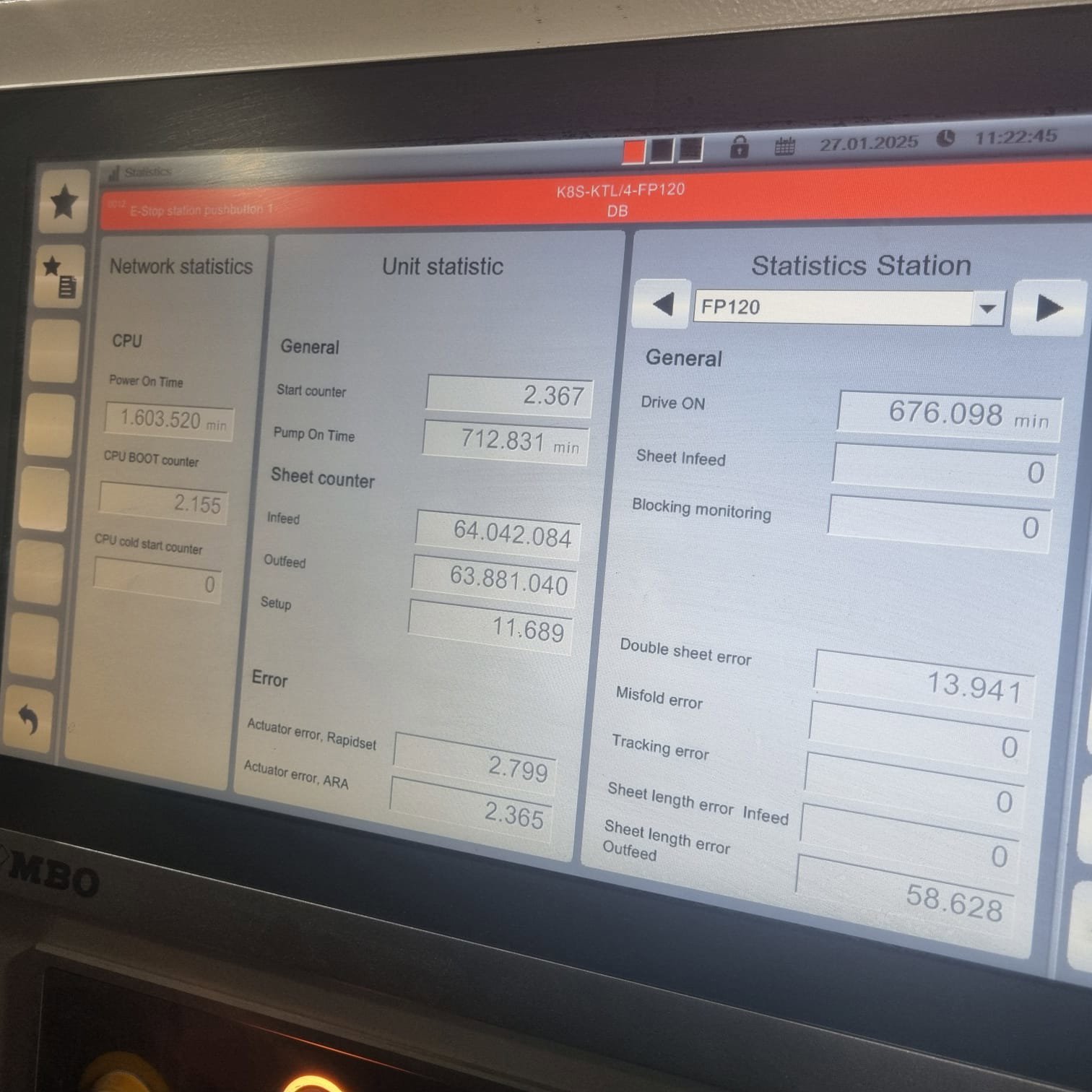 MBO K 800 S KTL 4 - FP 120 Post Press, 2017, Ringwood, United Kingdom