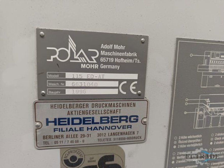 Guillotines Polar 115 ED-AT