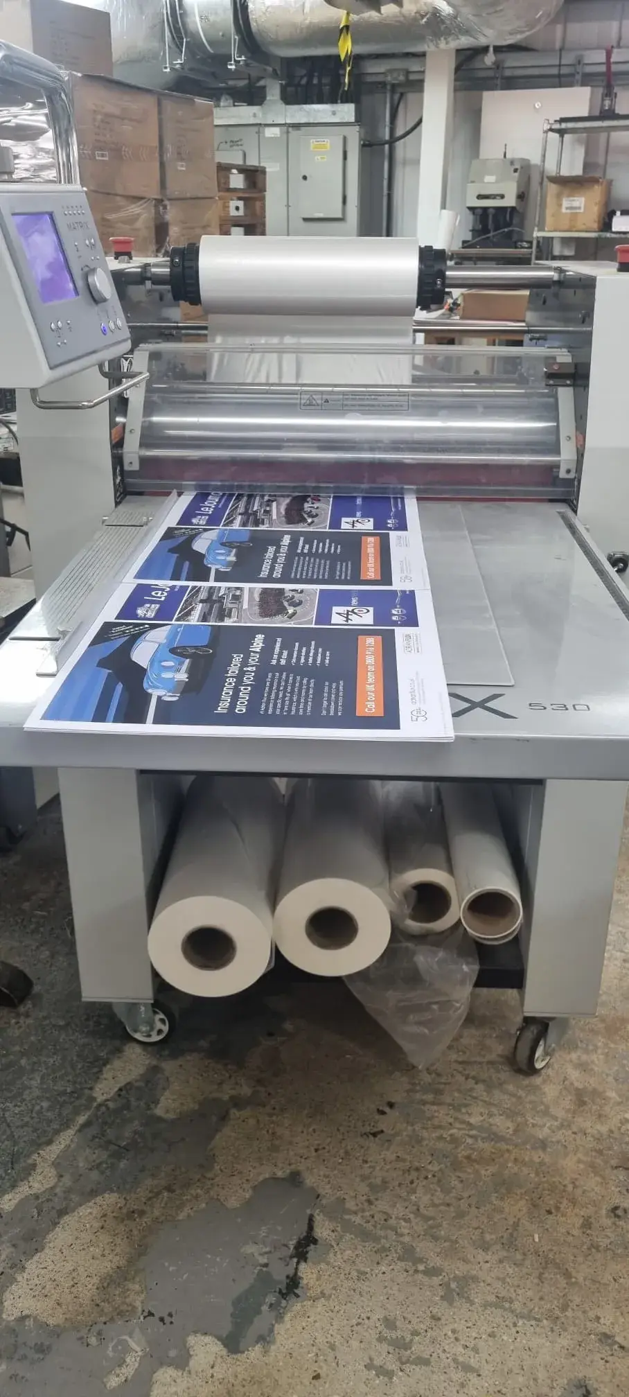 Matrix  530 Single-sided thermal laminator Converting Machinery, 2012, England, United Kingdom