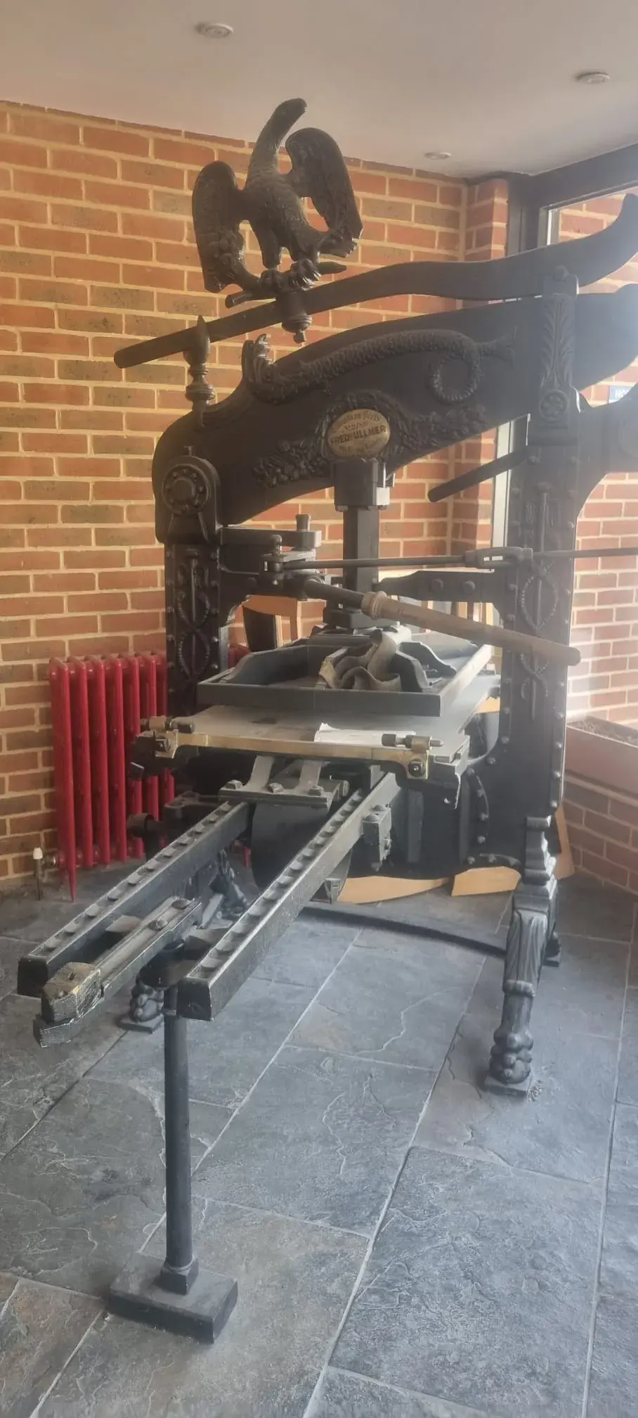 Fred K. Ullmer Original Columbian Press Printing Machinery, , England, United Kingdom
