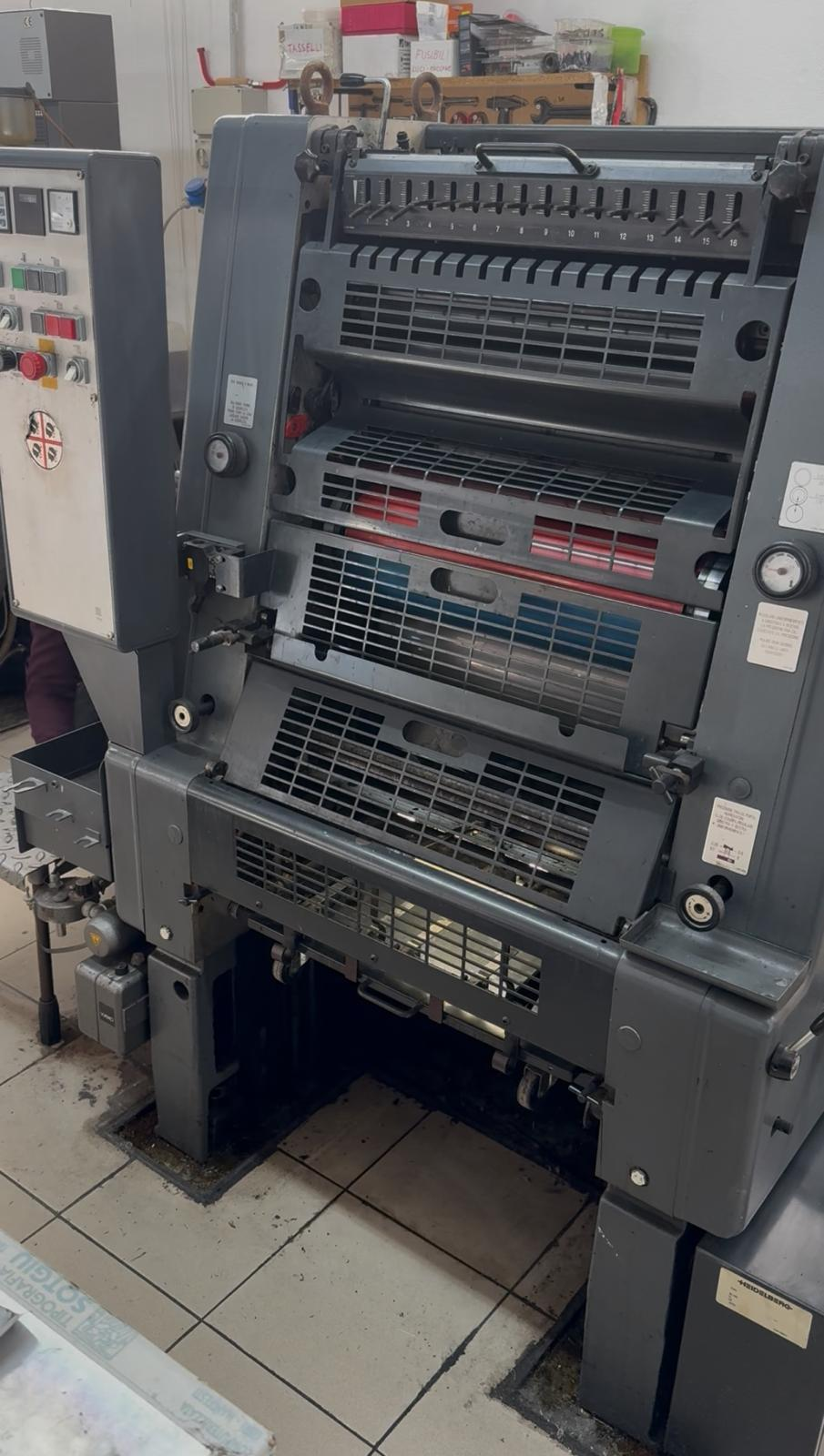 Heidelberg GTO 52-1 DDS Printing Machinery, 1999, Isère, France
