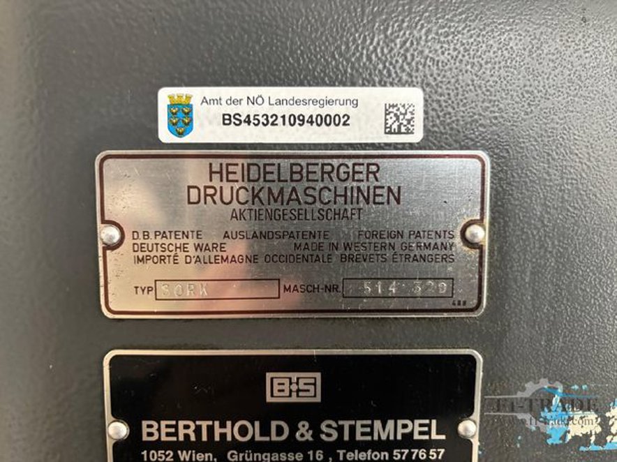 Sheet Fed / Offset Heidelberg Sorkz