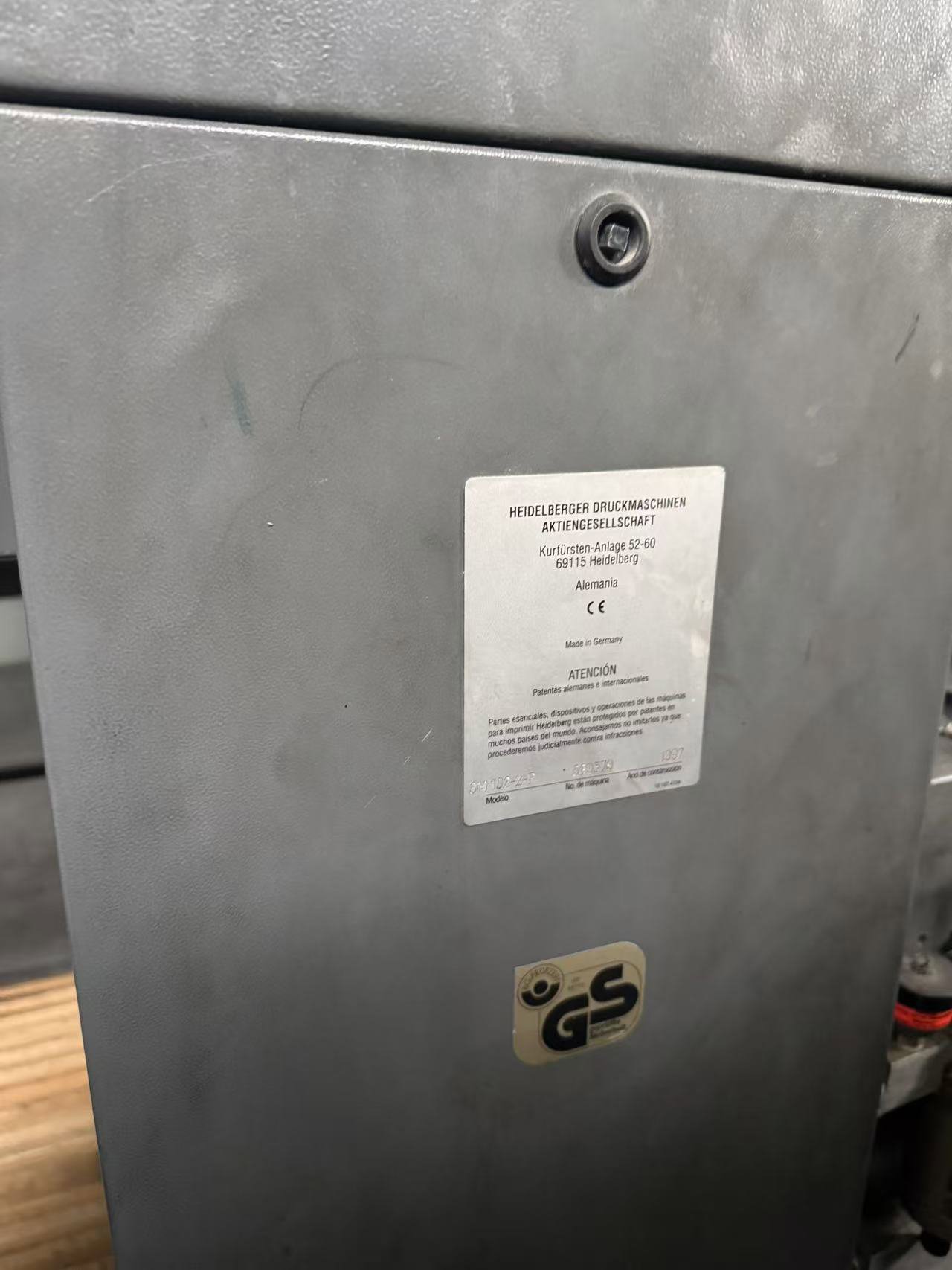 Sheet Fed / Offset Heidelberg Speedmaster SM 102-2P