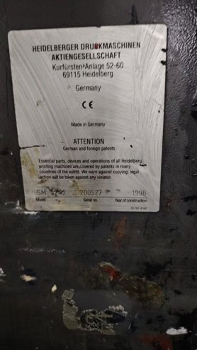 Sheet Fed / Offset Heidelberg Speedmaster SM 52-2