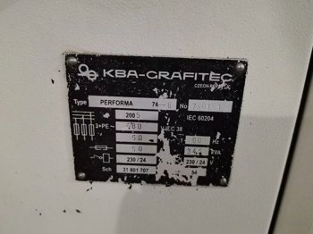 Sheet Fed / Offset KBA 74-5+L