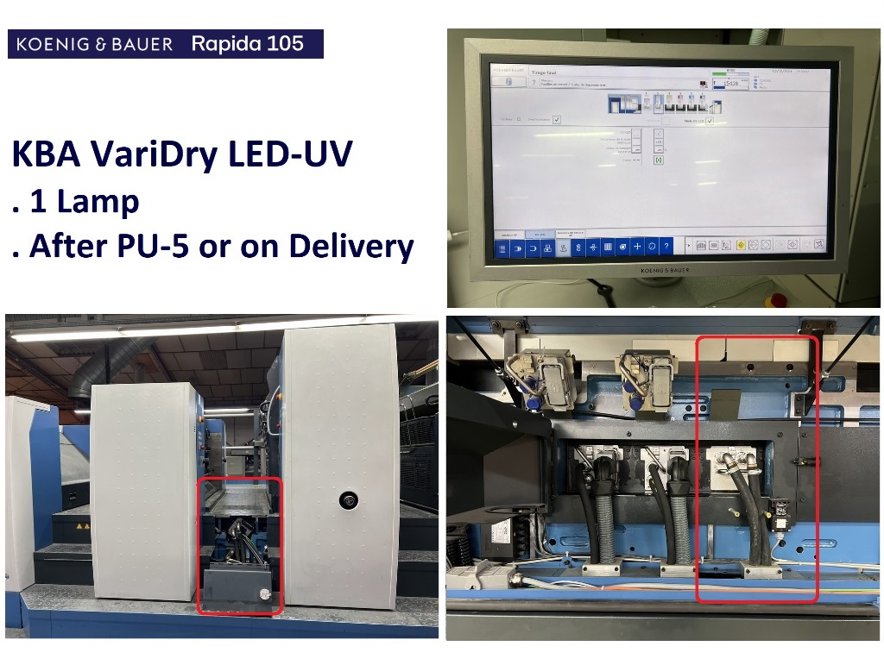 Sheet Fed / Offset KBA Rapida 105-5 L FAPC ALV2 CX