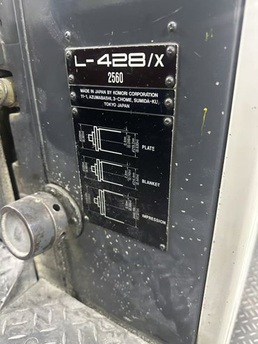 Sheet Fed / Offset Komori Lithrone L-428