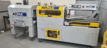 Adpak FP6000 Automatic L-Sealer with T450 Heat Shrink Tunnel Packaging Machinery, 2004, England, United Kingdom