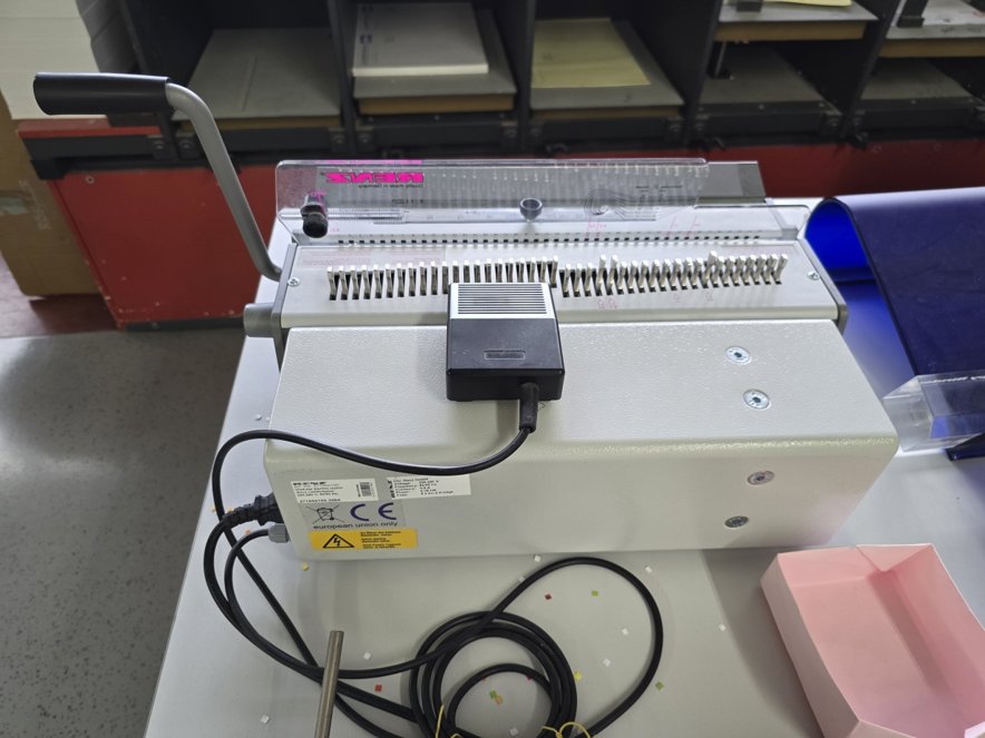 Binding machine for wire-o RENZ SRW 360 comfort plus