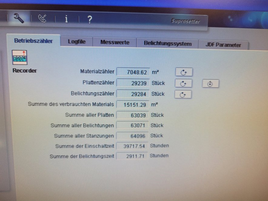 CTP systems Heidelberg Suprasetter 52