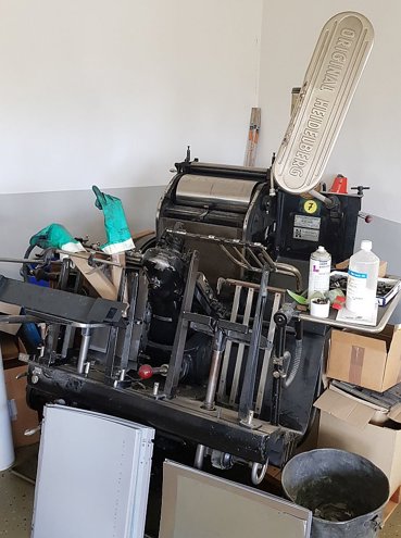 Die-cutters- automatic and handfed Heidelberg OHT-T