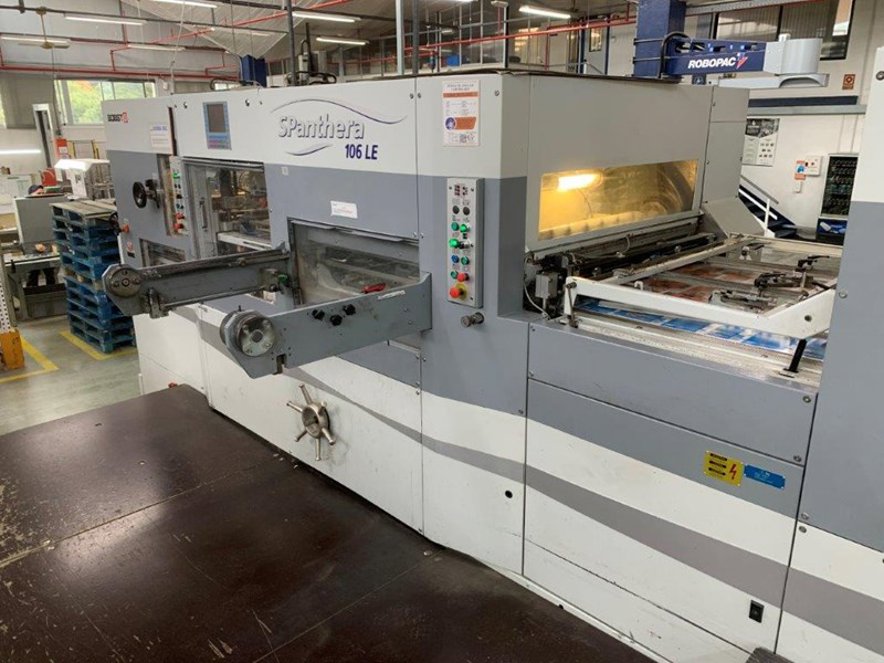 Die cutting Bobst SPanthera 106 LE