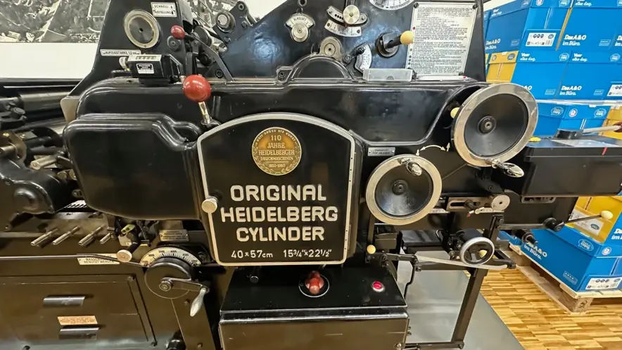 Die cutting Heidelberg KSB