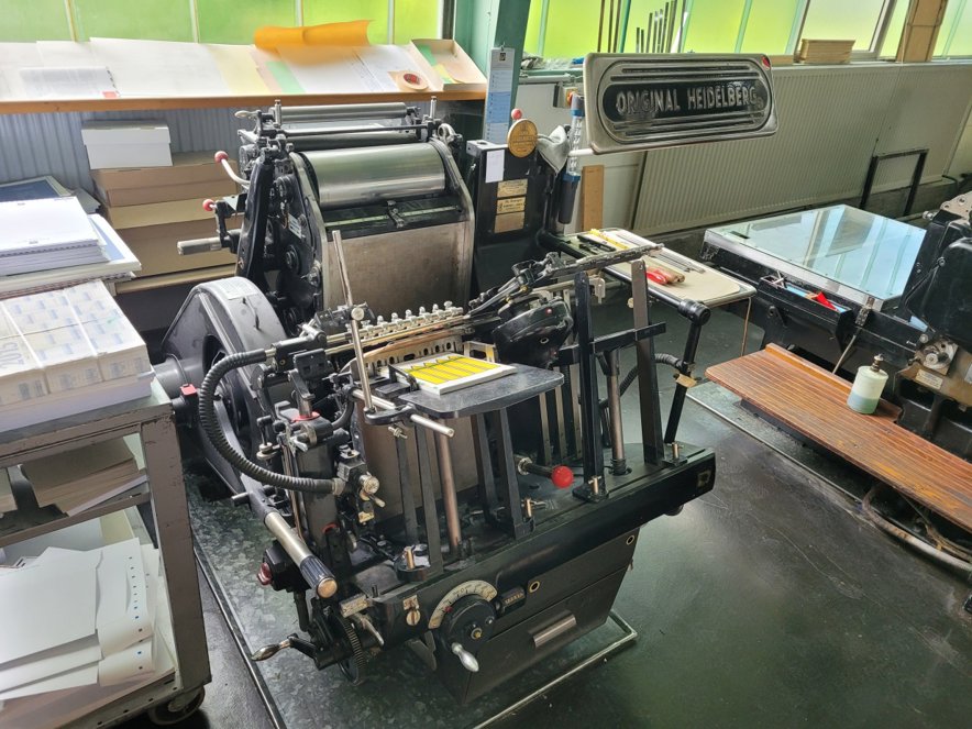 Die cutting Heidelberg OHT-T