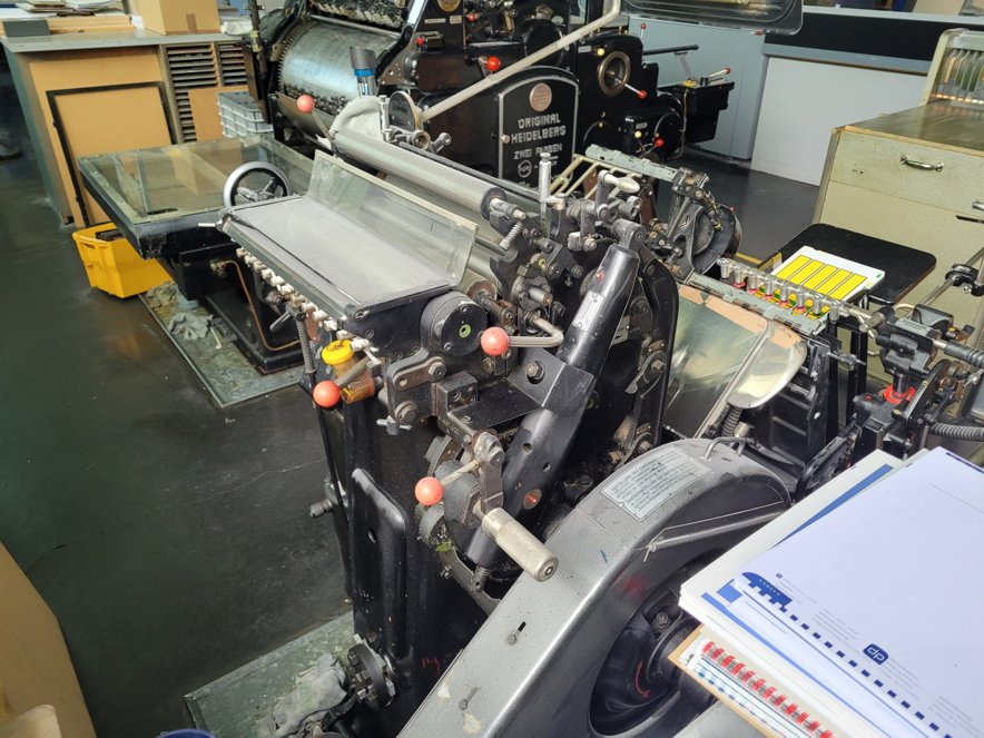 Die cutting Heidelberg OHT-T