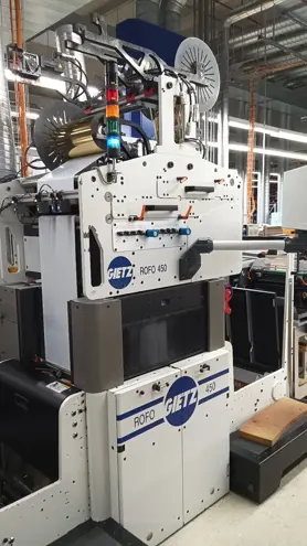 Flexographic equipment Gietz Rofo 450 & Rotocontrol RC205