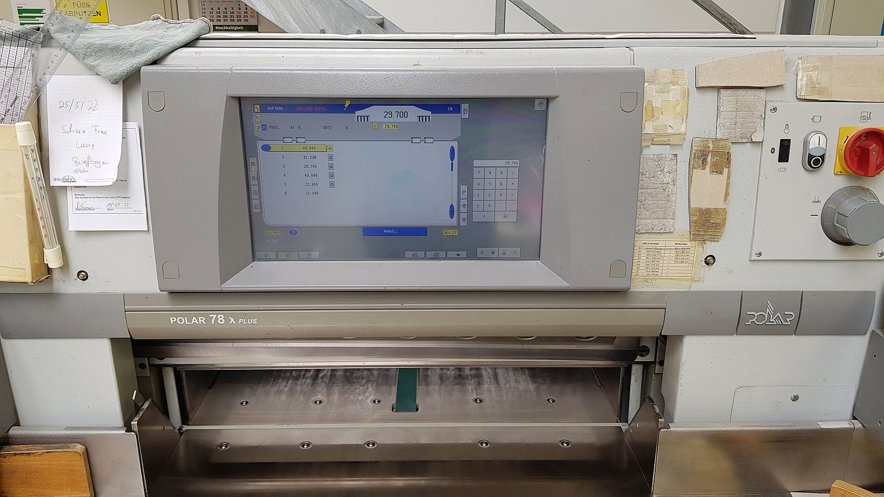 Guillotines Polar 78 X Plus