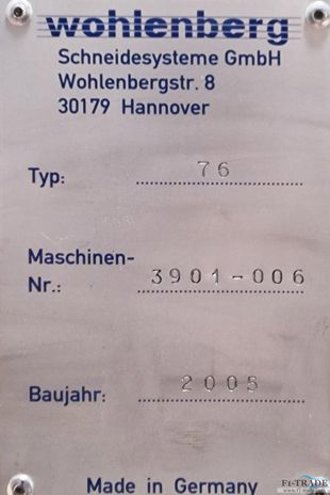 Guillotines Wohlenberg 76 CUT-Tec