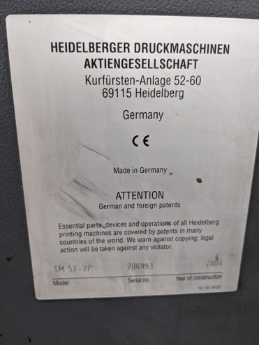 Sheet Fed / Offset Heidelberg Speedmaster SM 52-2-P+NP